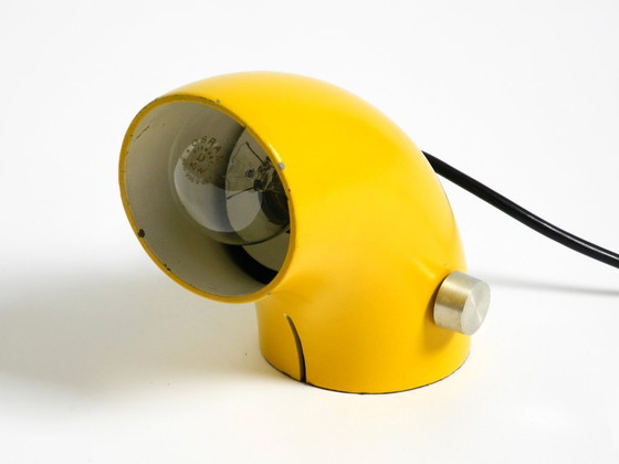 Image 1 of Very rare original Space Age 60s yellow table lamp made of iron by Temde