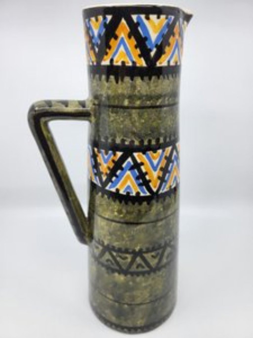 Pichet Kercy Quimper vase by Simone Carrié for Elchinger France 1950