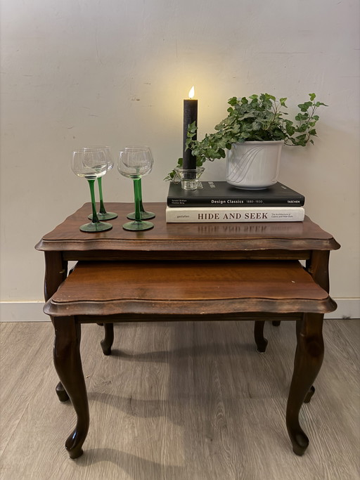 Set di 2 tavolini laterali Queen Ann