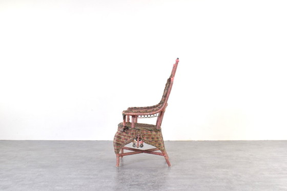 Fauteuil victorien américain en osier de Heywood-Wakefield, années 1910 – Wicker (photo 4 of 12)