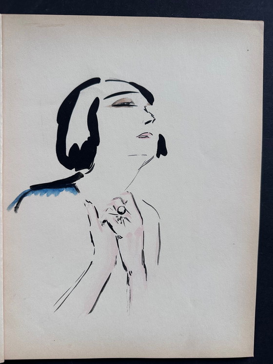 Image 1 of Kees van Dongen La Garconne 1925 pochoir "Priere"