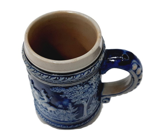 Image 1 of Chopine à bière allemande vintage en céramique