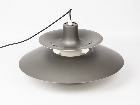 Suspension vintage danoise PH 5 de Poul Henningsen, Louis Poulsen, 1958 – Aluminium (photo 2 of 11)