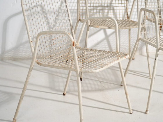 Antique outdoor chairs with armrests (c.1920). Set of 4 pieces #4 – Garden chairs, Iron (photo 18 of 40)