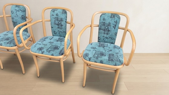 Set aus 6 Sessel A 811 von Josef Hoffmann für TON, Bugholz Buche, Tschechoslowakei, 55 × 50 × 80 Cm – Other (photo 7 of 8)