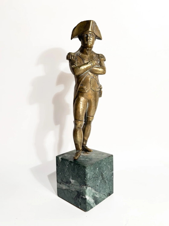 Napoleon Figurine in Gilded Bronze with Marble Base, 1960s – Sculpture (photo 3 of 10)
