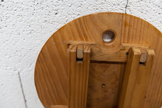 Image 1 of Folding stool by Roger Tallon in pine, 1960