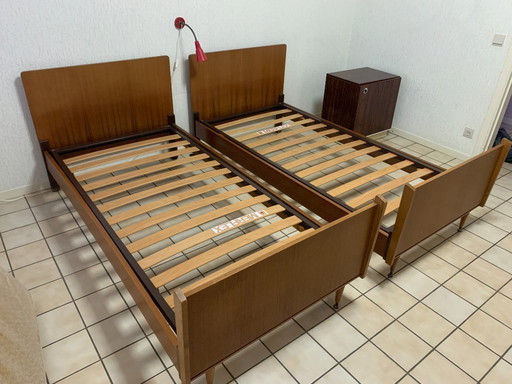 Juego de 2 somieres individuales de estilo Mid-Century de MDK