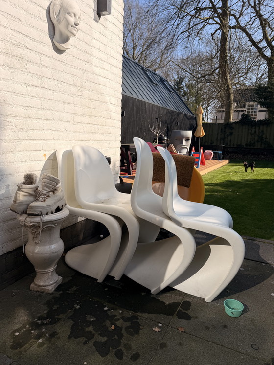 Image 1 of 4x Vitra Verner Panton Stuhl