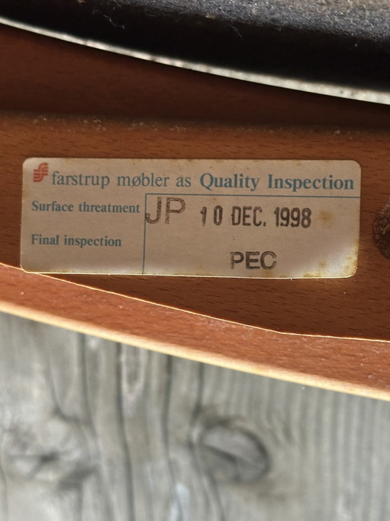 2 verschillende Farstrup Møbler stoelen met quality inspection in 1998 – Verstelbare relaxstoel, Wood (photo 12 of 13)