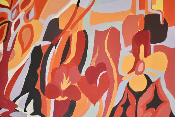 Image 1 of Psychedelic Canvas, Painting, 70's