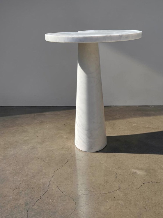 Image 1 of 2x Table d'appoint Eros Angelo Mangiarotti marbre de Carrare