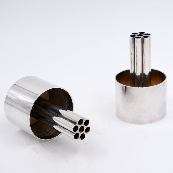 Image 1 of Coppia di candelabri in argento - Italia