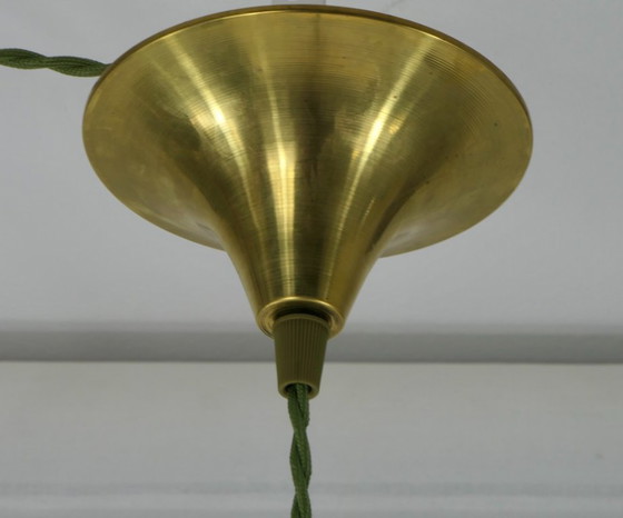 Image 1 of Vintage French Holophane Pendant Lamp Glass