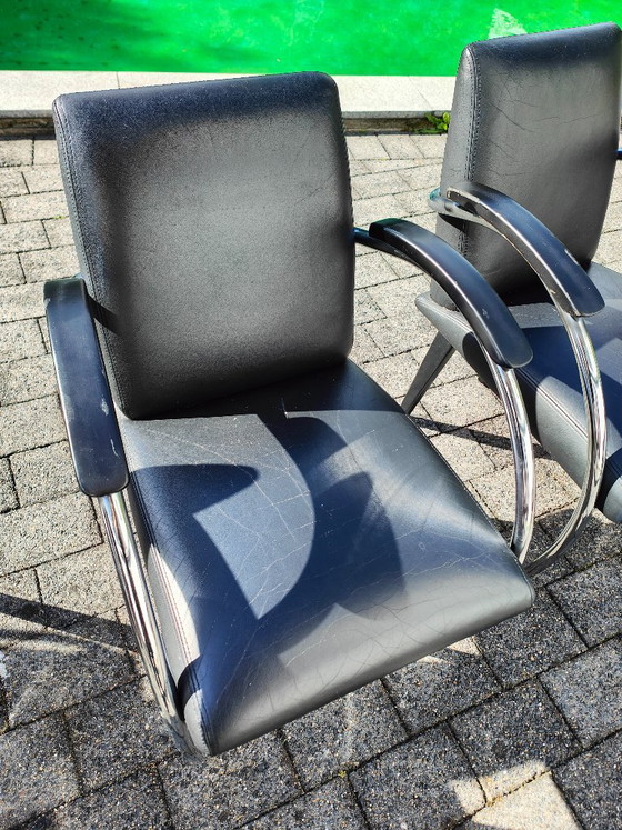 4 Gelderland 5480 Chairs in Black Leather – Dining chairs (photo 8 of 18)