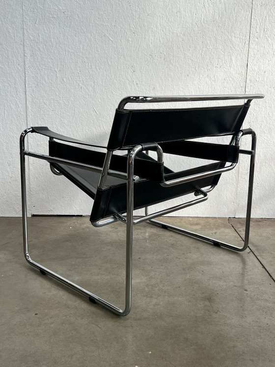Image 1 of Vintage Wassily Stijl Stoel / Fauteuil , 1980's