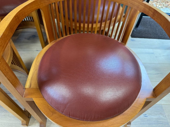 7x Sillas Barrel Cassina – Sillas de comedor, Leather, Wood (photo 5 of 8)