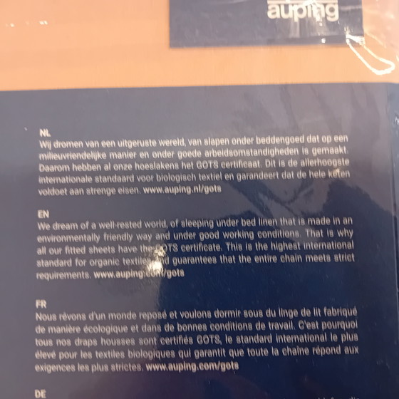 Image 1 of Lenzuolo con angoli elasticizzati Auping color cipria 180 x 210 cm