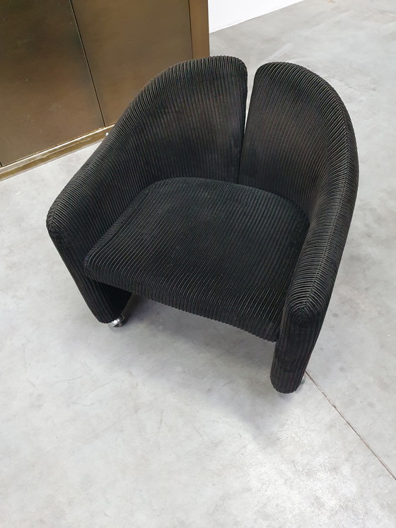 Image 1 of 2x Vintage Eugenio Gerli Tecno mobile lounge chair