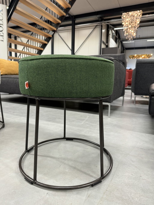 Jess Design Tray Poef groen stof