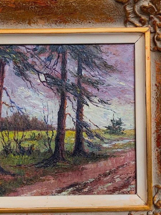 Table "Forest landscape". – Paintings & Drawings, Canvas (photo 3 of 7)