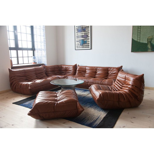 Togo vintage loungeset van Michel Ducaroy voor Ligne Roset, Frankrijk 1970