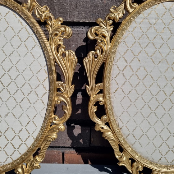 Image 1 of Italian baroque metal frames for photos or paintings, etc. (Internal dimensions 22x17 cm)