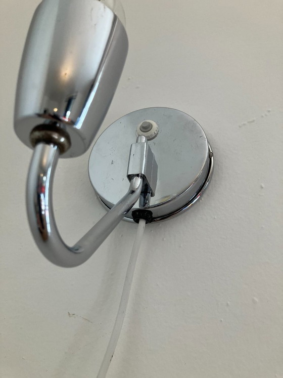 Functionalist Wall Lamp by Zukov, Czechoslovakia, 1940s – Wall lights, Chrome (photo 3 of 9)
