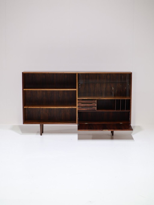 Palissander boekenkast wandkast vintage Deens