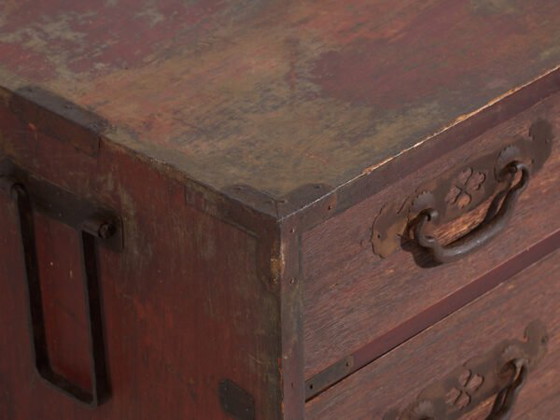 Antico cassettone giapponese da mercante (Choba-dansu) in legno Keyaki – Periodo Meiji-Taisho (c.1880–1920) (photo 17 of 40)