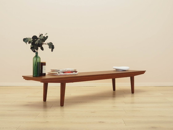 Image 1 of Teak-Lowboard, dänisches Design, 1970er Jahre, hergestellt in Dänemark