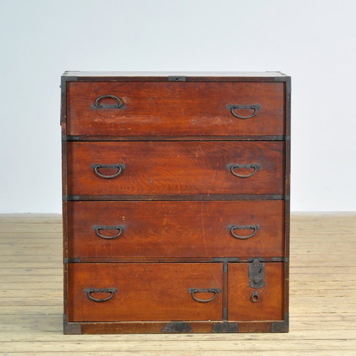Japanische Tansu Kommode, circa 1890 – ladekasten, Iron, Wood (photo 2 of 10)
