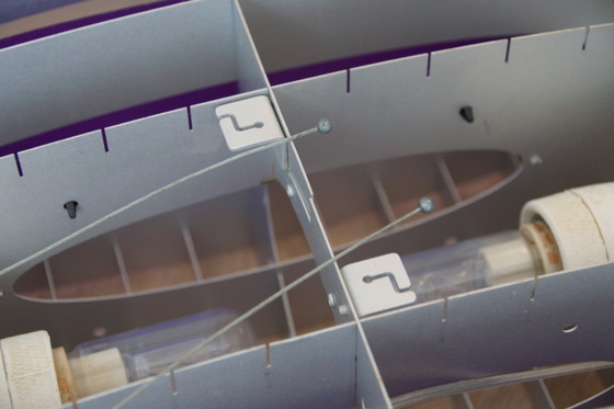 Image 1 of Titania Queen Luceplan D17Q suspension XL 140cm violet rouge vert