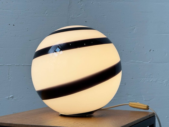 Image 1 of Grande lampe en verre à motif zèbre par Wofi Leuchten, Allemagne, années 2000