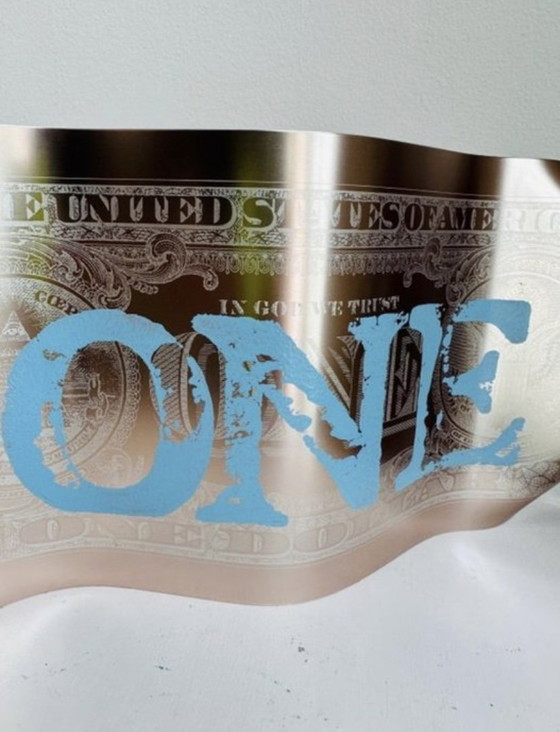 ONE DOLLAR WONDER ROSE ONE - KARL LAGASSE – Oggetti decorativi, Aluminium (photo 3 of 7)
