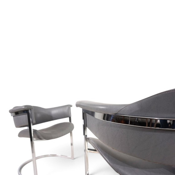 Set van 4 eetkamerstoelen van Vittorio Introini voor Mario Sabot, 1970 – Leather (photo 19 of 19)
