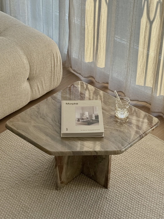 Image 1 of Table basse vintage en marbre, Italie 1970