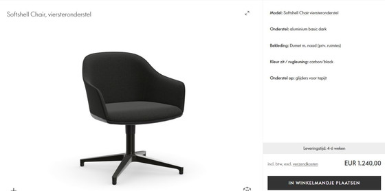 Image 1 of 4x Vitra Softshell Stuhl