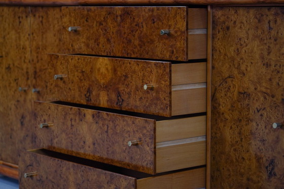 Image 1 of Buffet italien vintage en loupe d'orme, par Alberto Smania pour Studio Smania Interni, Italie, années 1960