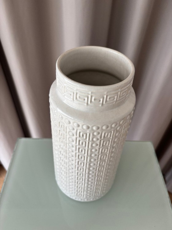 Grand vase vintage Fat Lava en céramique blanche – Alfred Klein Keramik – Ceramic (photo 3 of 8)
