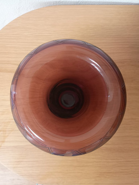 Vaso in cristallo dal design danese unico, disegnato da Signe Persson-Melin Hovmantorp Svezia – Vasi, Crystal (photo 3 of 5)