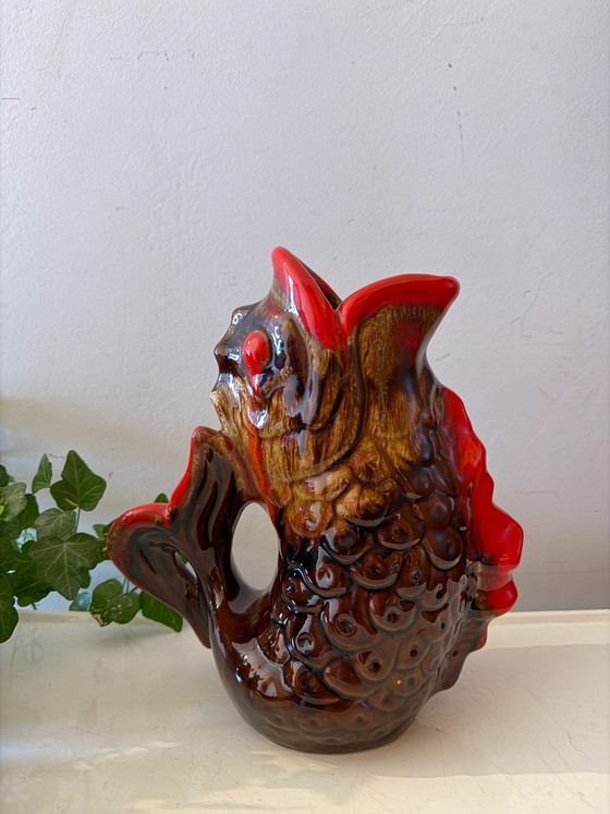 Carafe poisson en céramique Mid Century – Vaisselle (photo 3 of 5)
