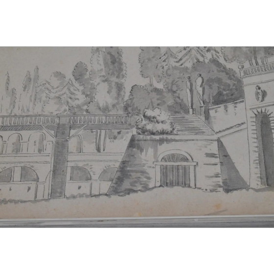 Frühes 19. Jahrhundert Constant Bourgeois Du Castelet (1767–1841) Paar Tuschezeichnungen — Ansichten von (photo 11 of 17)