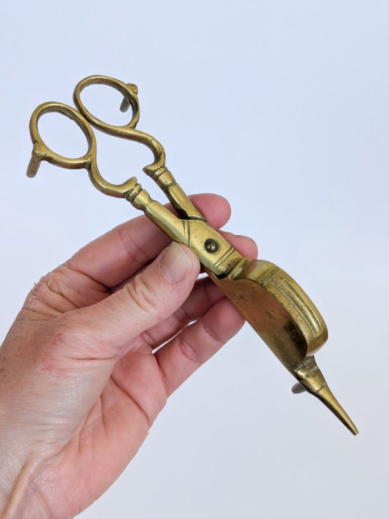 Spegnicandele vintage in ottone a forma di forbici – Oggetti decorativi, Brass (photo 4 of 15)