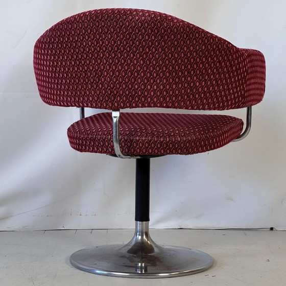 Image 1 of Fauteuil pivotant en acier Space Age, années 1960