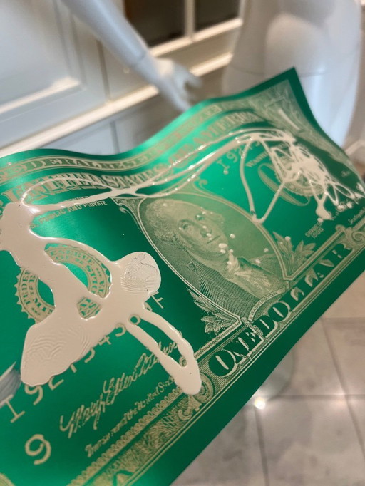 Unique art for collectors: "One Dollar Green Hope" by Karl Lagasse