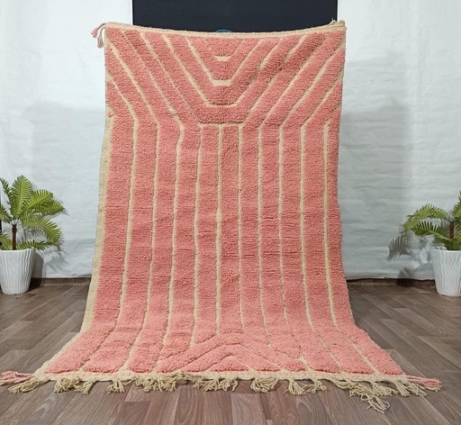 Auténtica alfombra bereber hecha a mano, tamaño 150/250 cm.