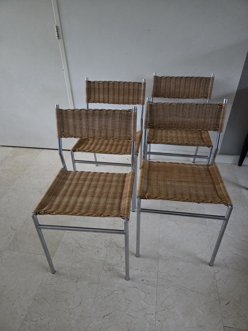 Vier eetkamerstoelen SE05 van Martin Visser