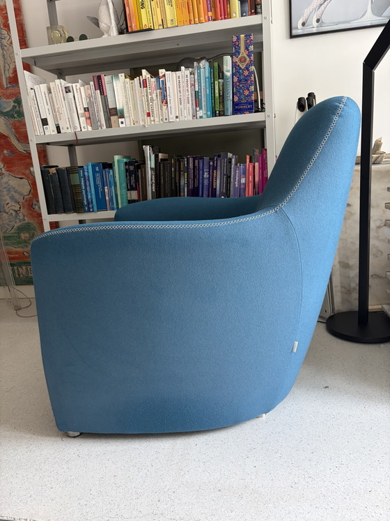 Bert Plantagie Lounge Z Fauteuil Blauw Wol – Wool (photo 4 of 15)