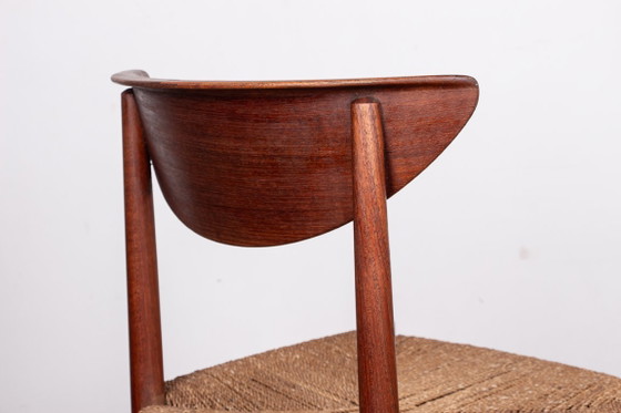 Image 1 of 6 sedie danesi in teak e alghe, modello 316 di Peter Hvidt e Orla Molgaard-Nielsen per Soborg Mobelfabrik.